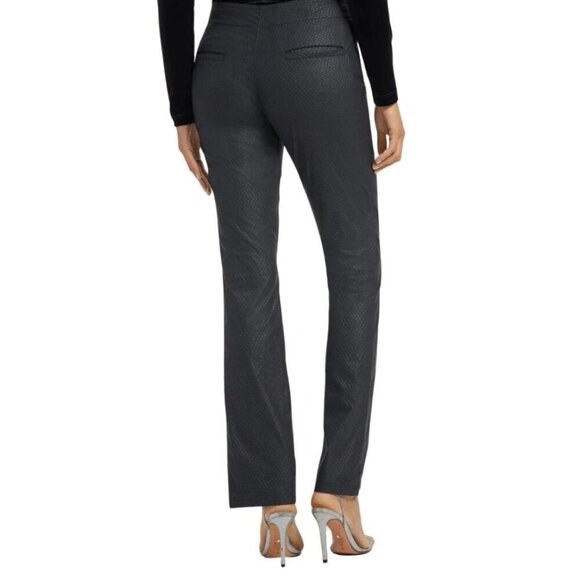 Anatomie Dominica Snake Embossed Slit Ankle Pant Large Black NEW $348 - Picture 3 of 13